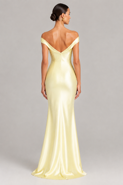 Gold Silk Dress