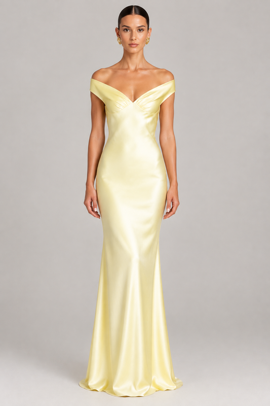 Gold Silk Dress
